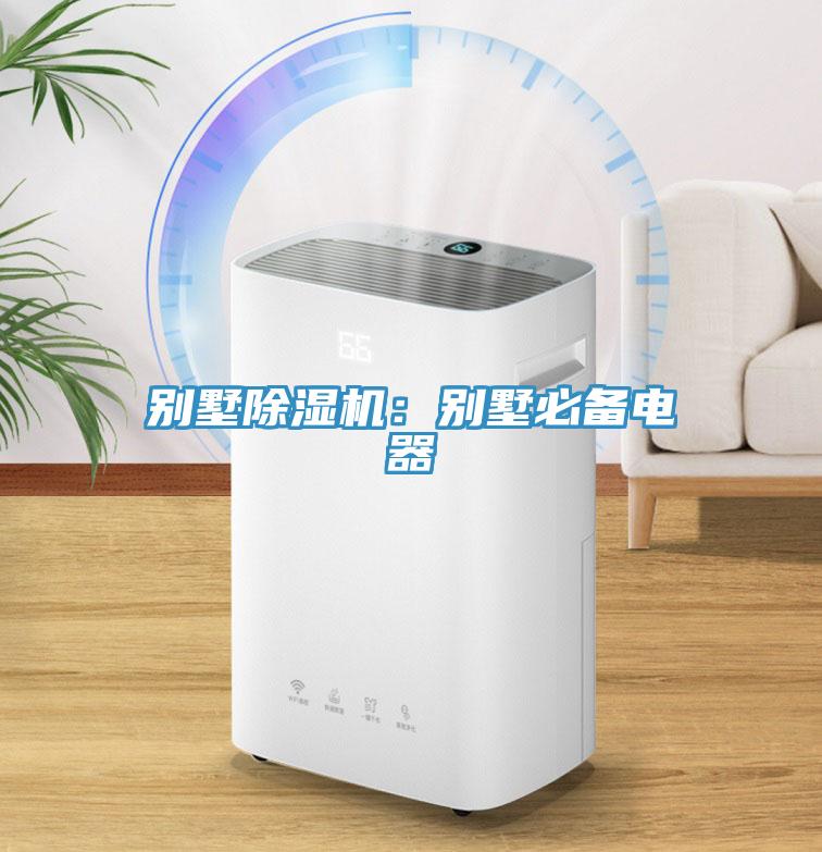 別墅除濕機：別墅必備電器