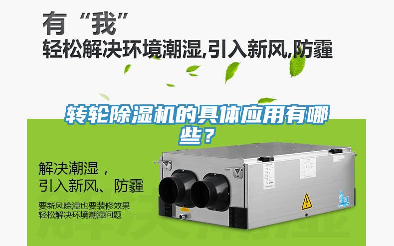 轉輪除濕機的具體應用有哪些？