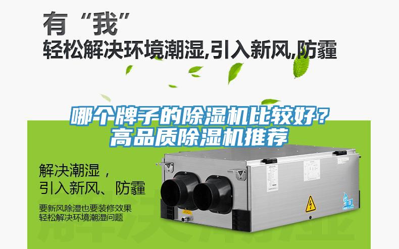 哪個牌子的除濕機比較好？高品質除濕機推薦