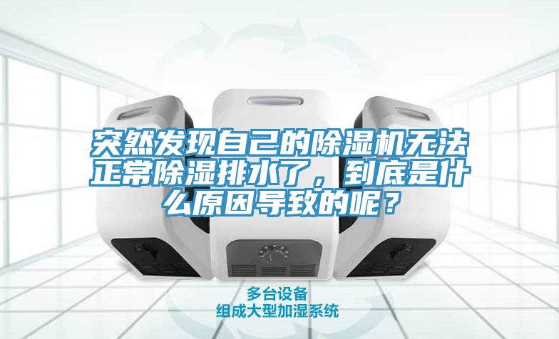 突然發現自己的除濕機無法正常除濕排水了，到底是什么原因導致的呢？